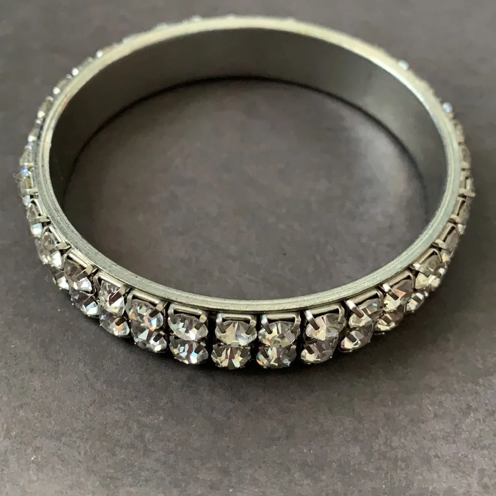 silver sparkle chunky bracelet - Picture 8 of 8